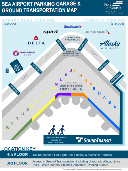 Seatac Airport Arrivals Map